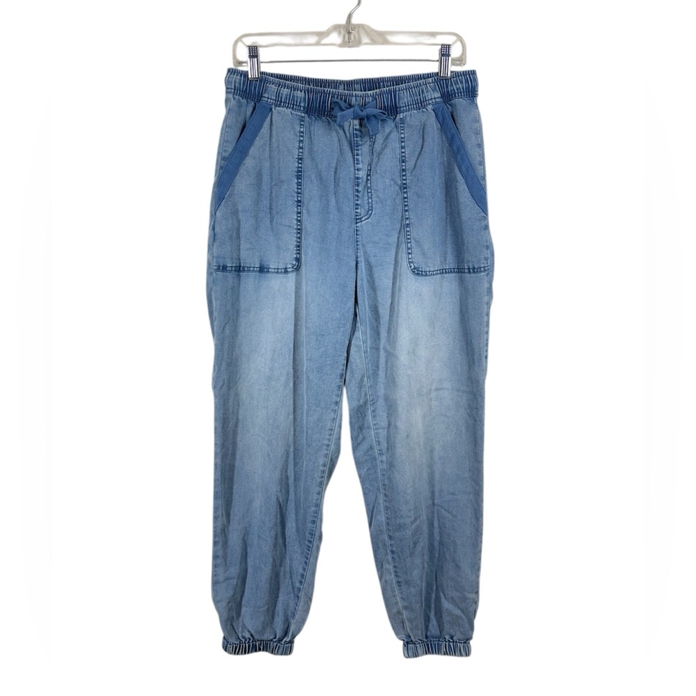 ✅Time and Tru Women's High Rise Parachute Jogger with 28" Inseam Sz M